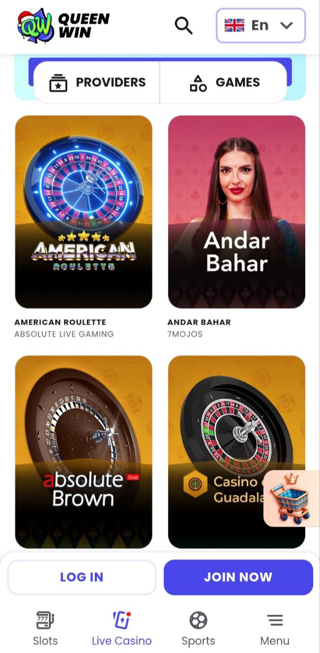 Mobile Live Casino